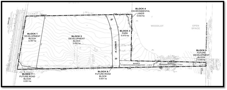 Proposed Draft Plan of Subdivision
