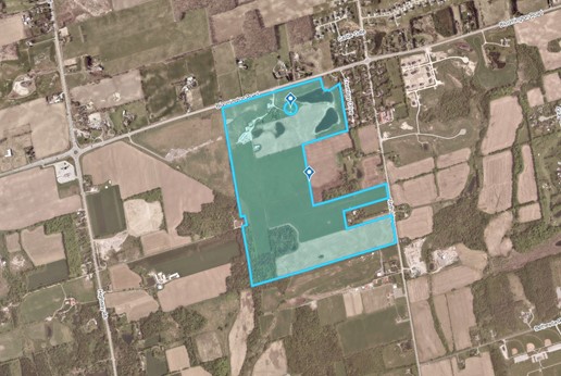 Site alteration map - bloomington road